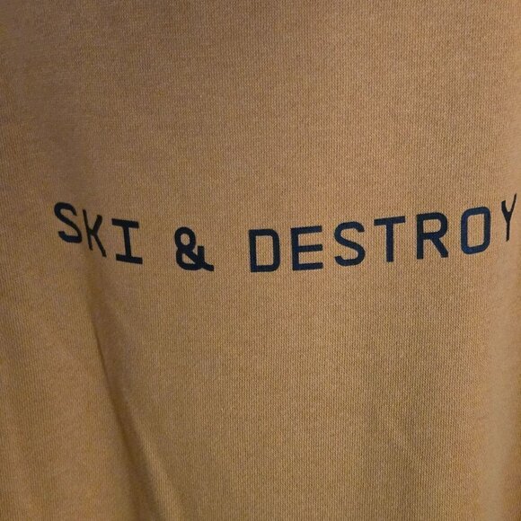 Line Apparel Ski And Destroy 2023 Burnt Orange Oversized Unisex Hoodie Size M - Picture 3 of 6